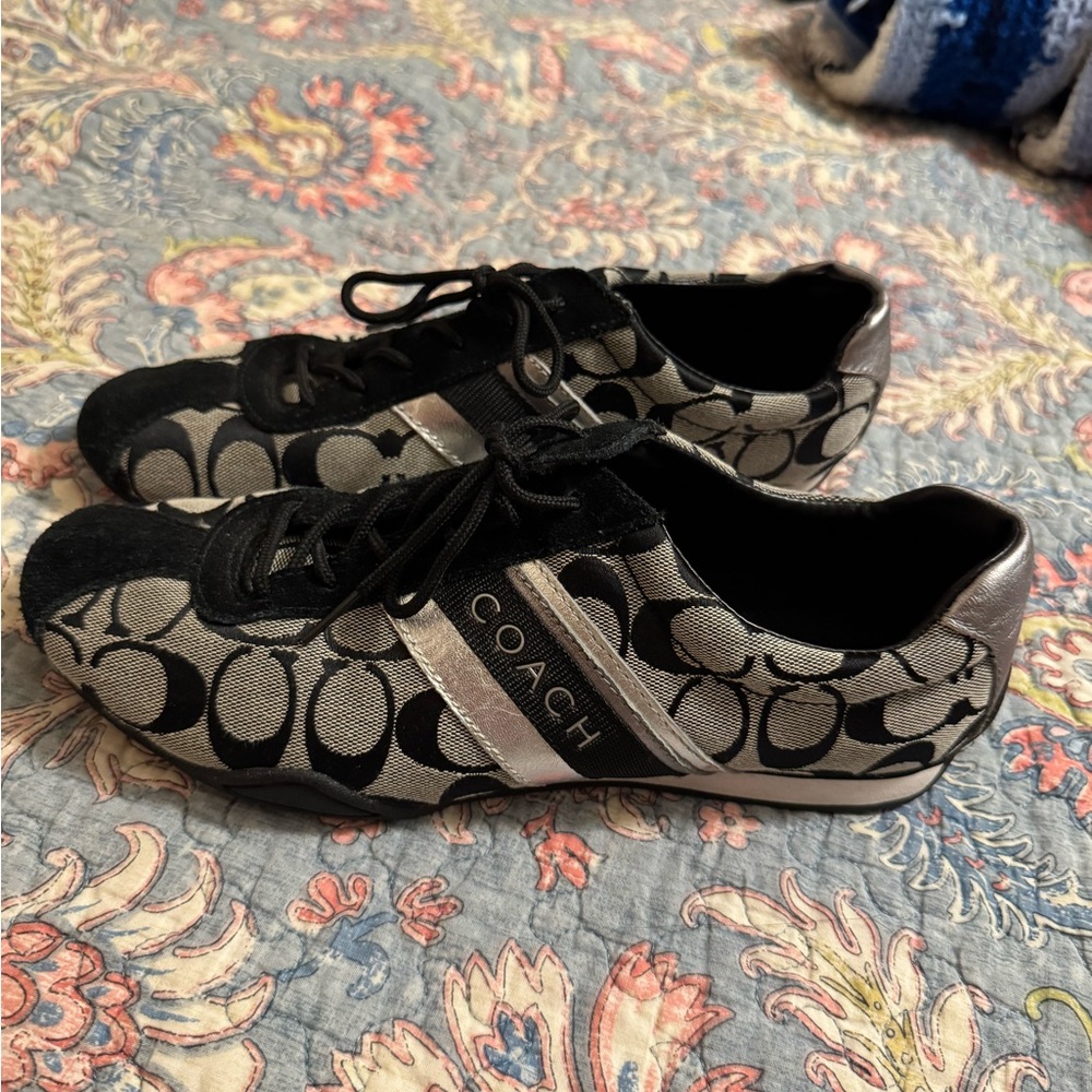 Coach Black and Silver Shoes
